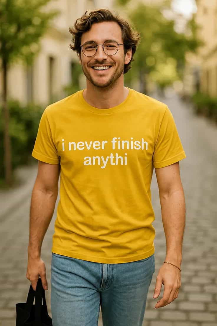 Tricou amuzant Nu termin nimic - i never finish anythi