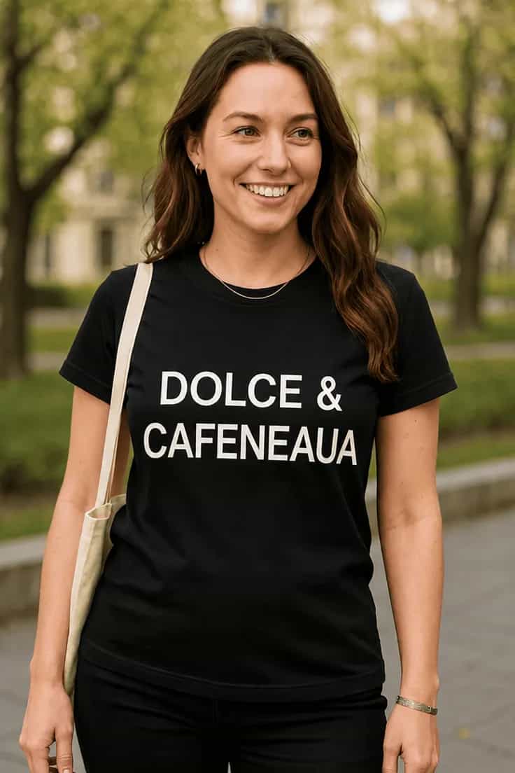 Tricou amuzant Parodie Dolce și cafea