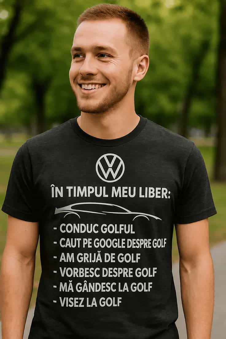Tricou amuzant Pasiune pentru Golf în timpul liber