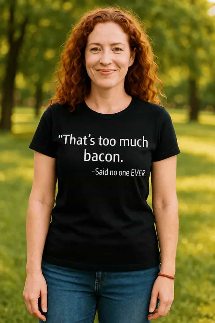 Tricou amuzant Prea mult bacon - Said no one EVER..