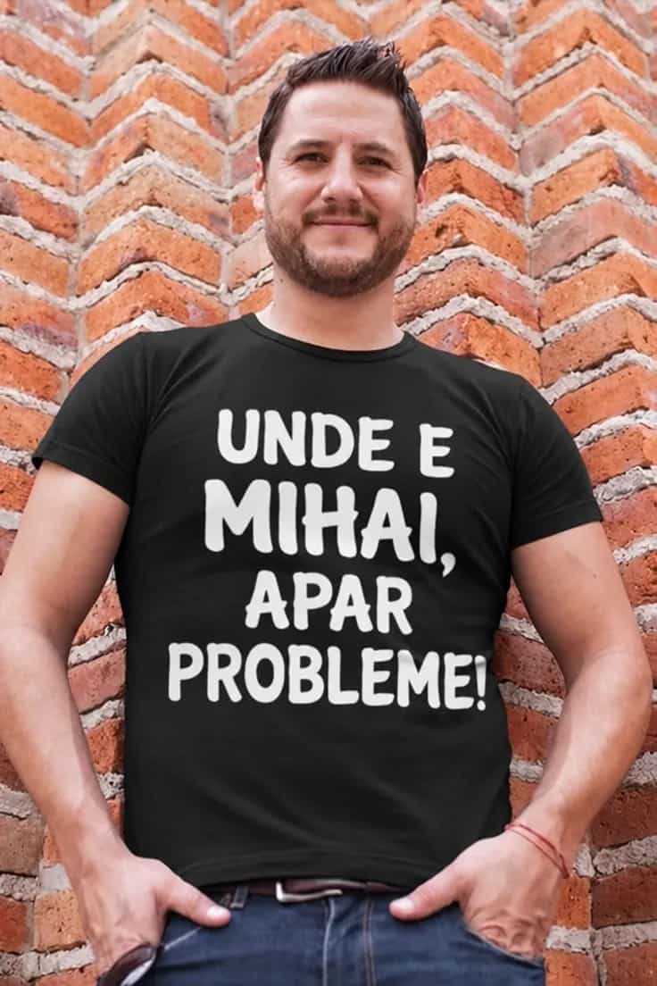 Tricou amuzant Probleme cu nume personalizat