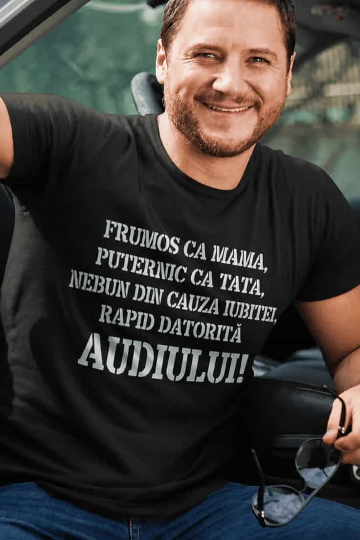 Tricou amuzant Rapid datorită mașinii cu marca la alegere