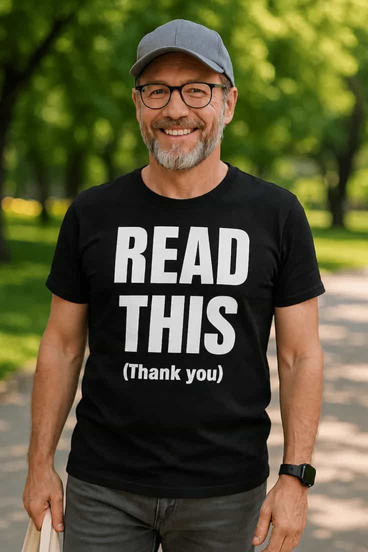 Tricou amuzant READ THIS (Thank you)