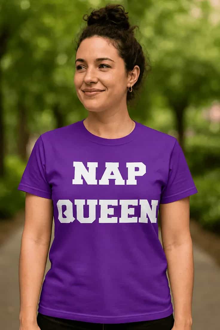 Tricou amuzant regina somnului - NAP QUEEN