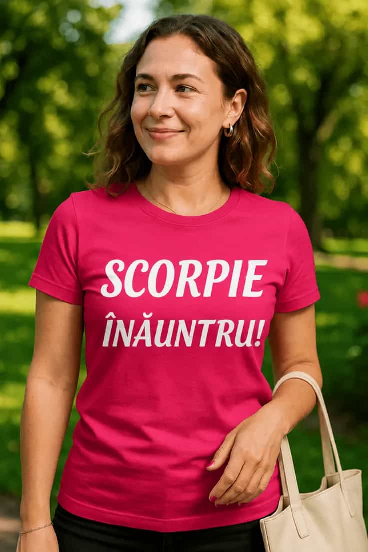 Tricou amuzant Scorpie înăuntru - SCORPIE ÎNĂUNTRU!