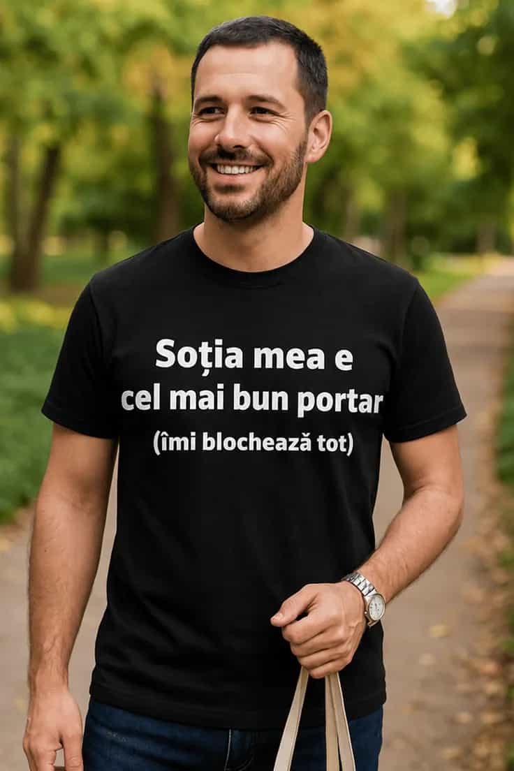Tricou amuzant Soția mea e portar - Soția mea e