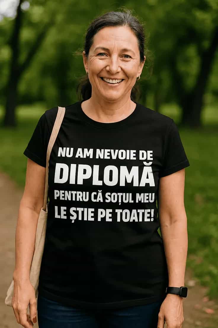 Tricou amuzant Soțul le știe pe toate