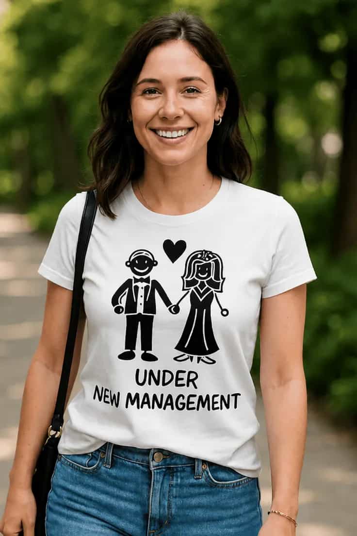 Tricou amuzant Sub conducere nouă - 25 UNDER NEW MANAGEMENT