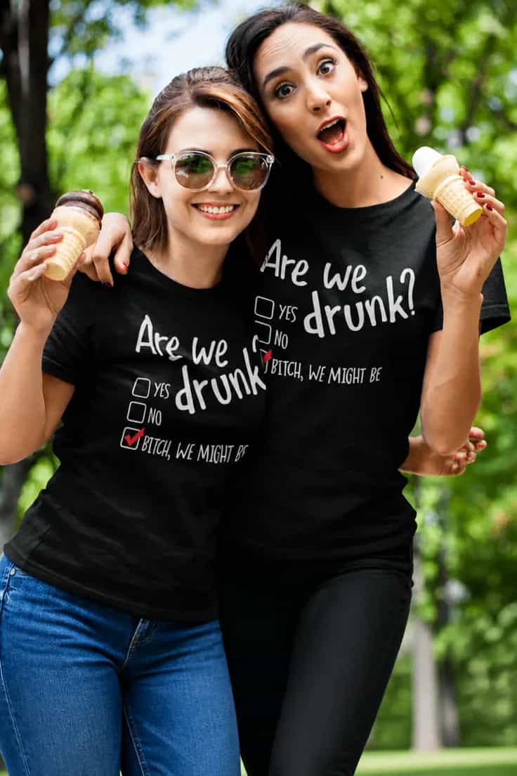 Tricou amuzant Suntem beți - Are we YES ONO