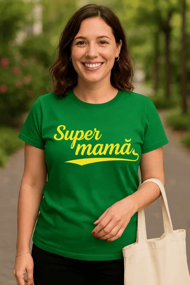Tricou amuzant Super mamă - Super mamă