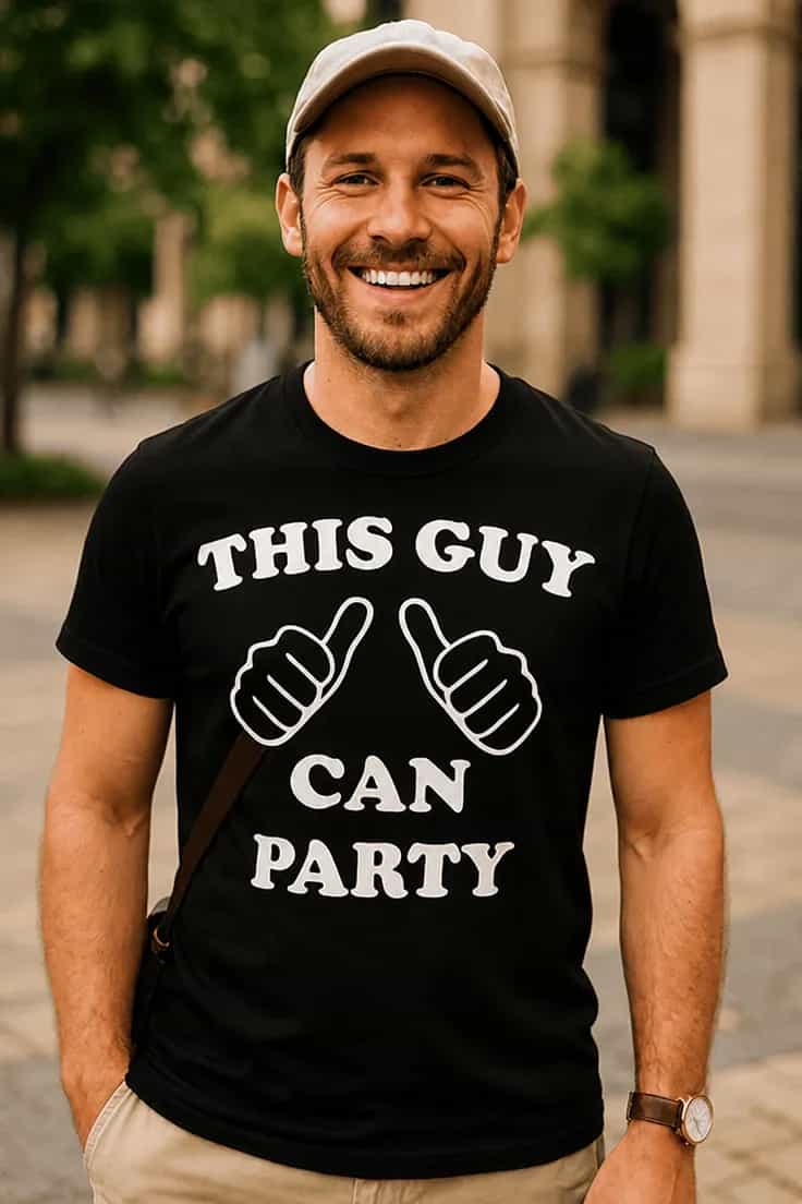 Tricou amuzant Tipul care știe să petreacă