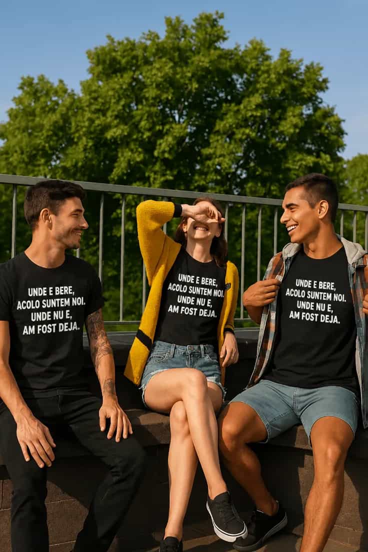 Tricou amuzant Unde e berea suntem noi