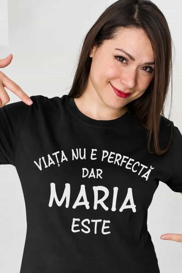 Tricou amuzant personalizat VIAȚA NU E PERFECTĂ