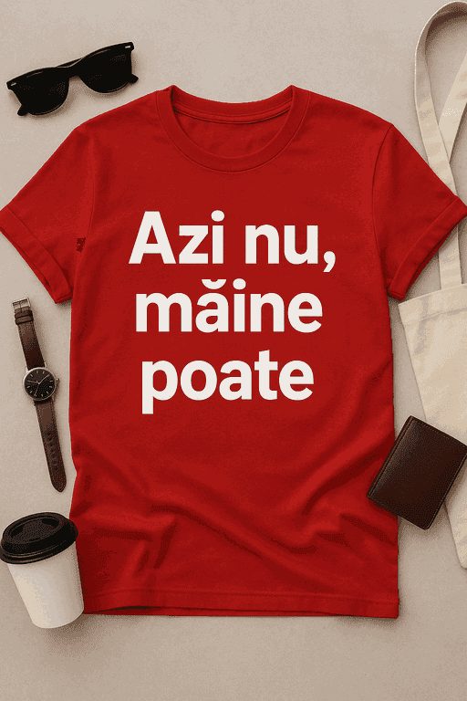 Tricou „Azi nu, mâine poate”
