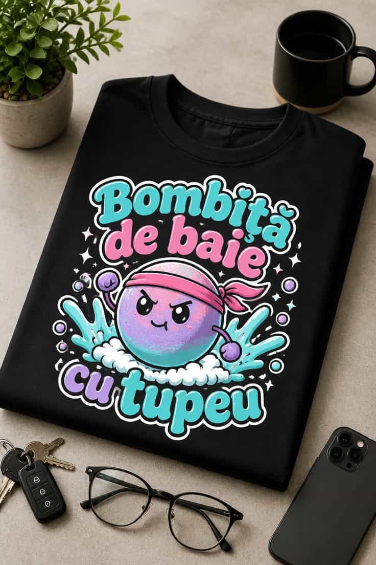 Tricou Bombiță de baie cu tupeu