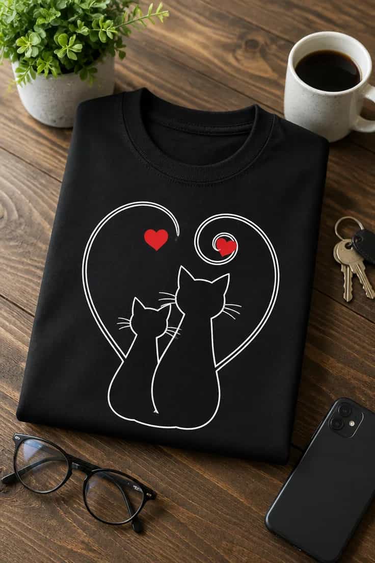 Tricou amuzant – Tricou Cats In Love