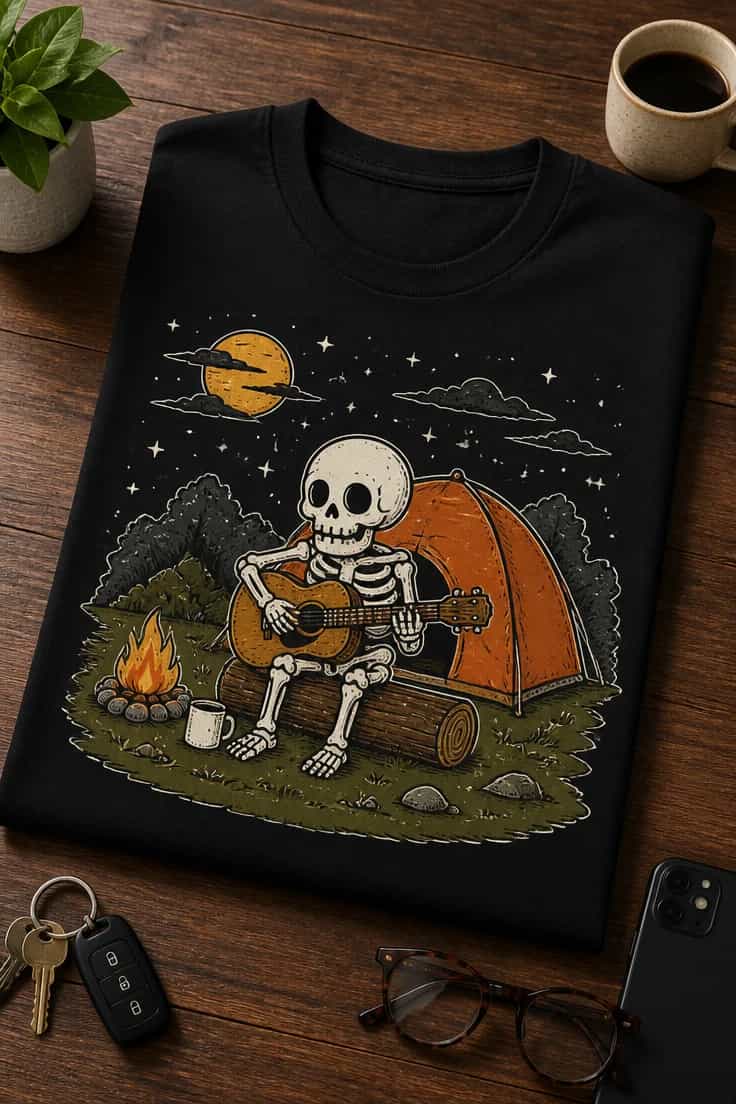 Tricou amuzant – Tricou Chilled Skeleton