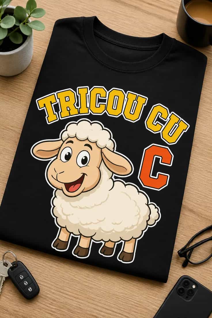 Tricou cu un motiv amuzant – Tricou Cu c