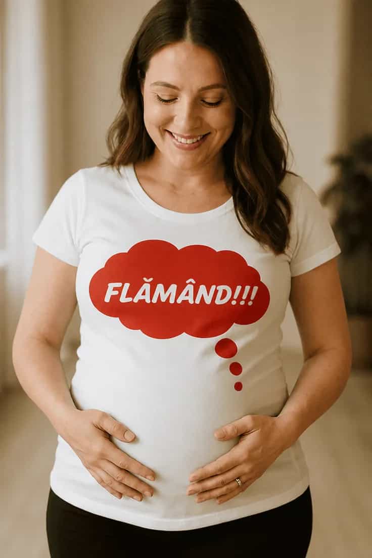 Tricou de gravidă Flămând