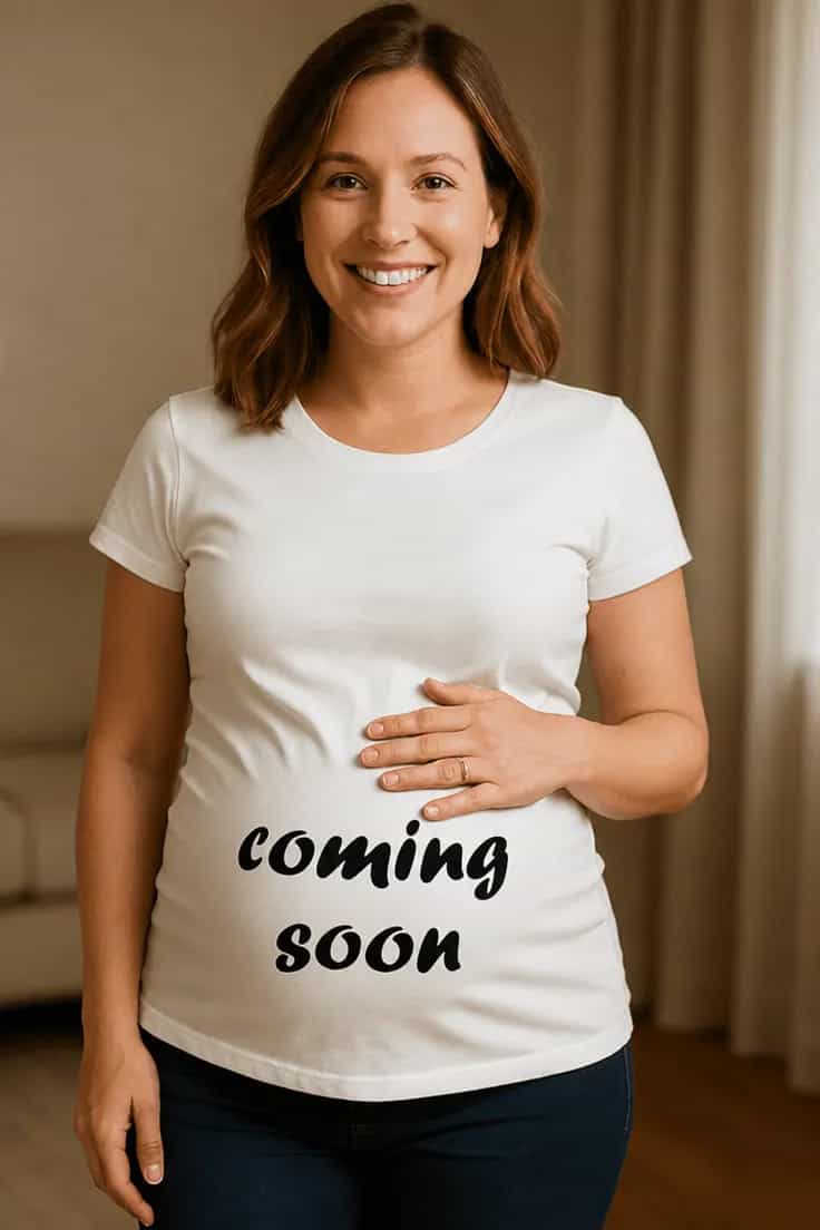 Tricou de gravidă În curând