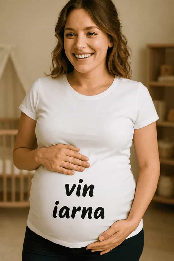 Tricou de gravidă Vin iarna