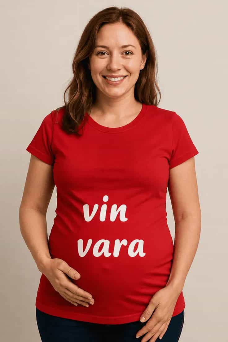Tricou de gravidă Vin vara