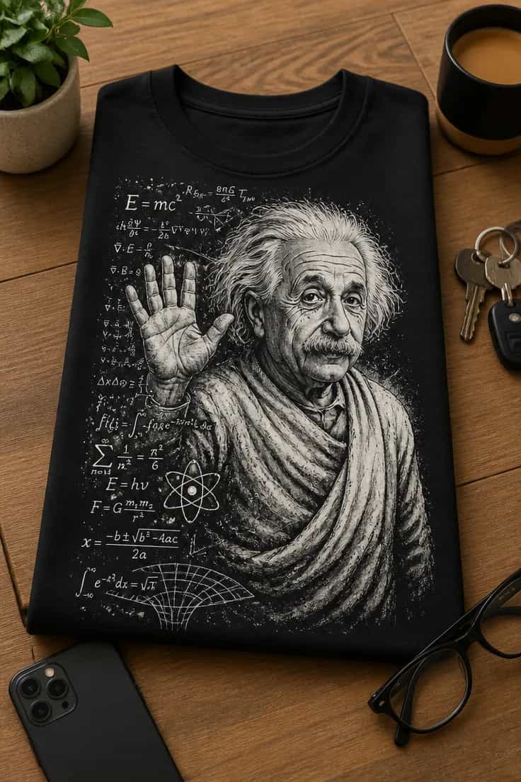 Tricou amuzant – Tricou Einstein Salt Bae