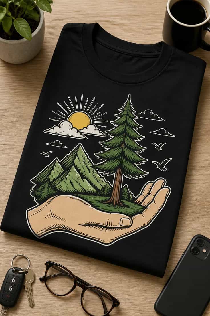 Tricou amuzant – Tricou Hand Nature