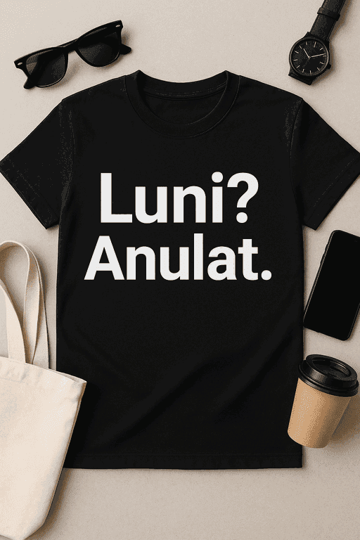 Tricou Luni? Anulat.