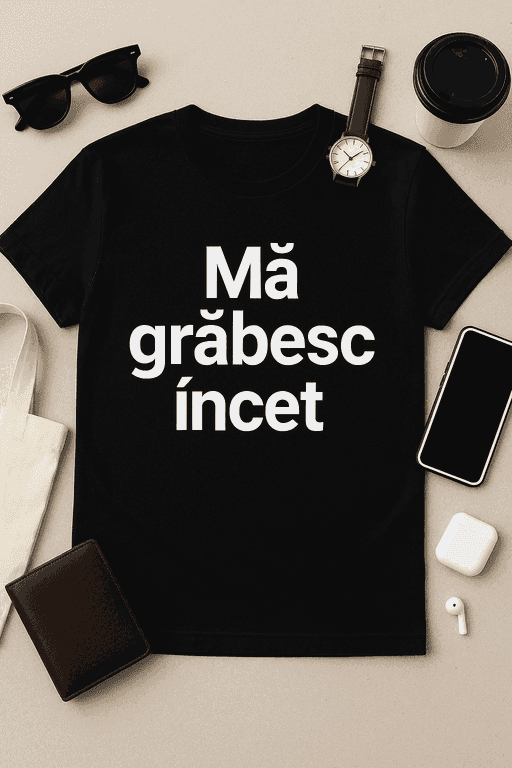 Tricou Mă Grăbesc Încet – Stil în Slow Motion!