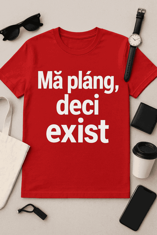 Tricou Mă plâng, deci exist