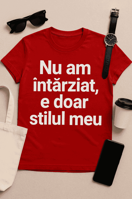 Tricou 'Nu am întârziat, e doar stilul meu'