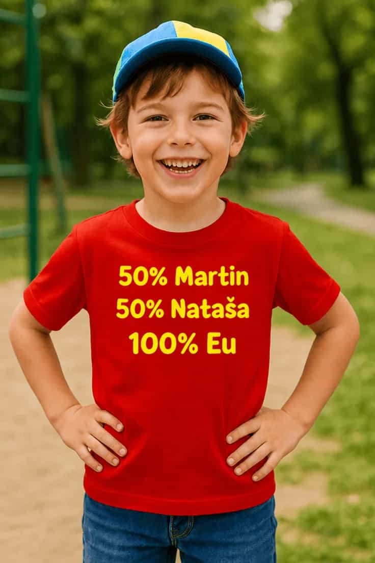 Tricou pentru copii Părinți procente cu nume