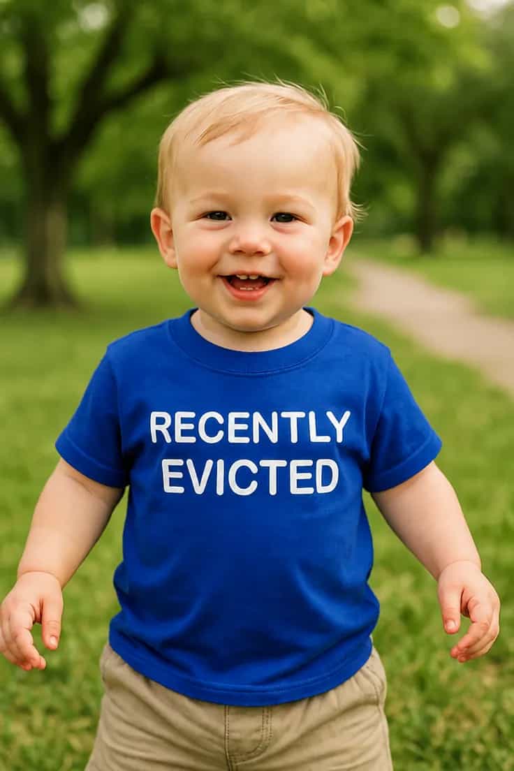 Tricou pentru copii Recent evacuat