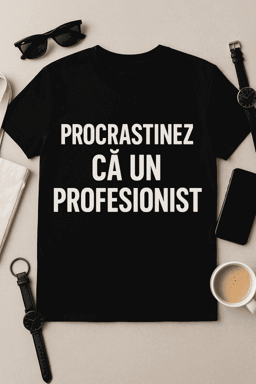 Tricou Procrastinez ca un profesionist