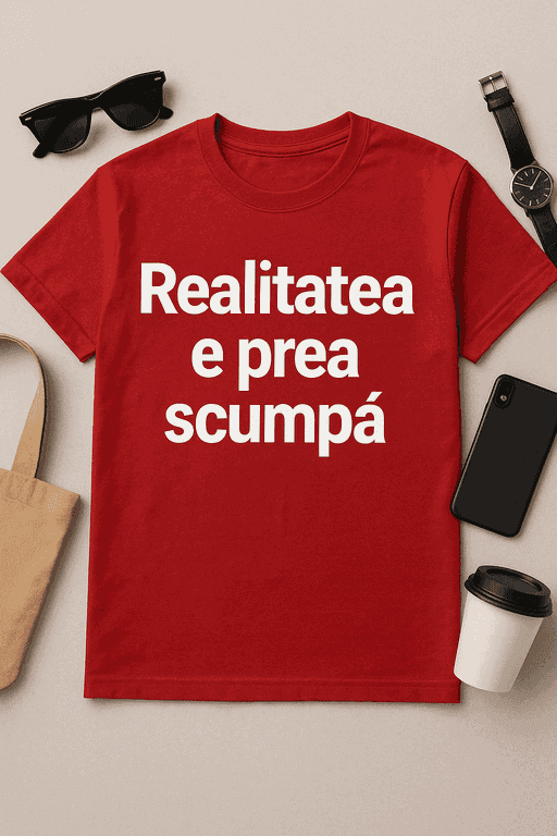 Tricou Realitatea e prea scumpă