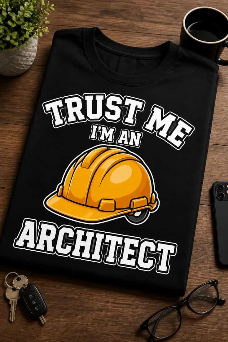 Tricou pentru arhitect – Trust Me i'm An architect