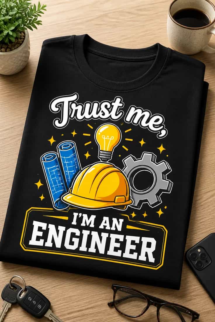 Tricou pentru inginer – Trust me, I’M An engineer