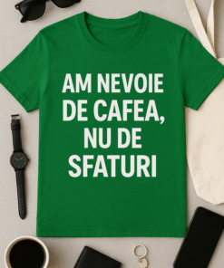 Tricou Am nevoie de cafea, nu de sfaturi