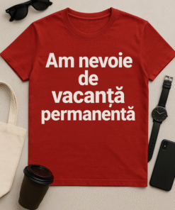 Tricou Am Nevoie de Vacanță Permanentă