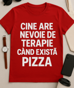 Tricou Cine are nevoie de terapie când există pizza