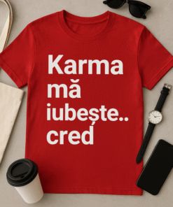 Tricou Karma mă iubește... cred