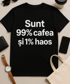 Tricou - Sunt 99% cafea și 1% haos