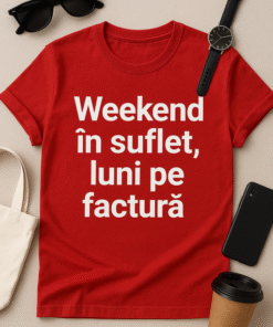 Tricou Weekend în suflet, luni pe factură