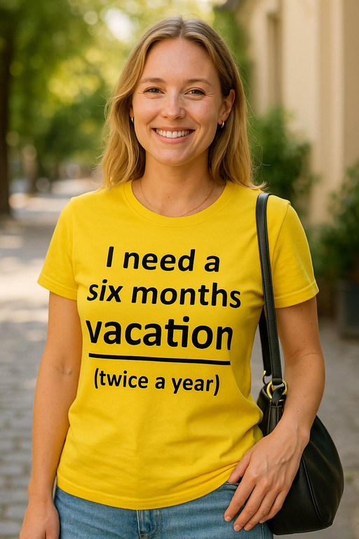 I need a six months vacation (twice a year) - Tricou
