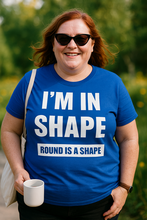 I'M IN SHAPE ROUND IS A SHAPE - Tricou