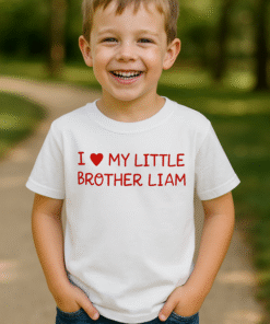 I love my little brother (nume la alegere) - Tricou pentru copii