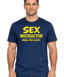 Tricou amuzant SEX INSTRUCTOR – Prima oră GRATIS