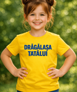 Tricou amuzant pentru copii „Drăgălașa Tatălui”