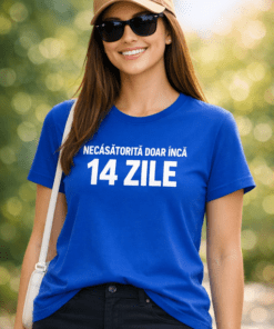 Tricou amuzant „Necăsătorită doar încă 14 zile”